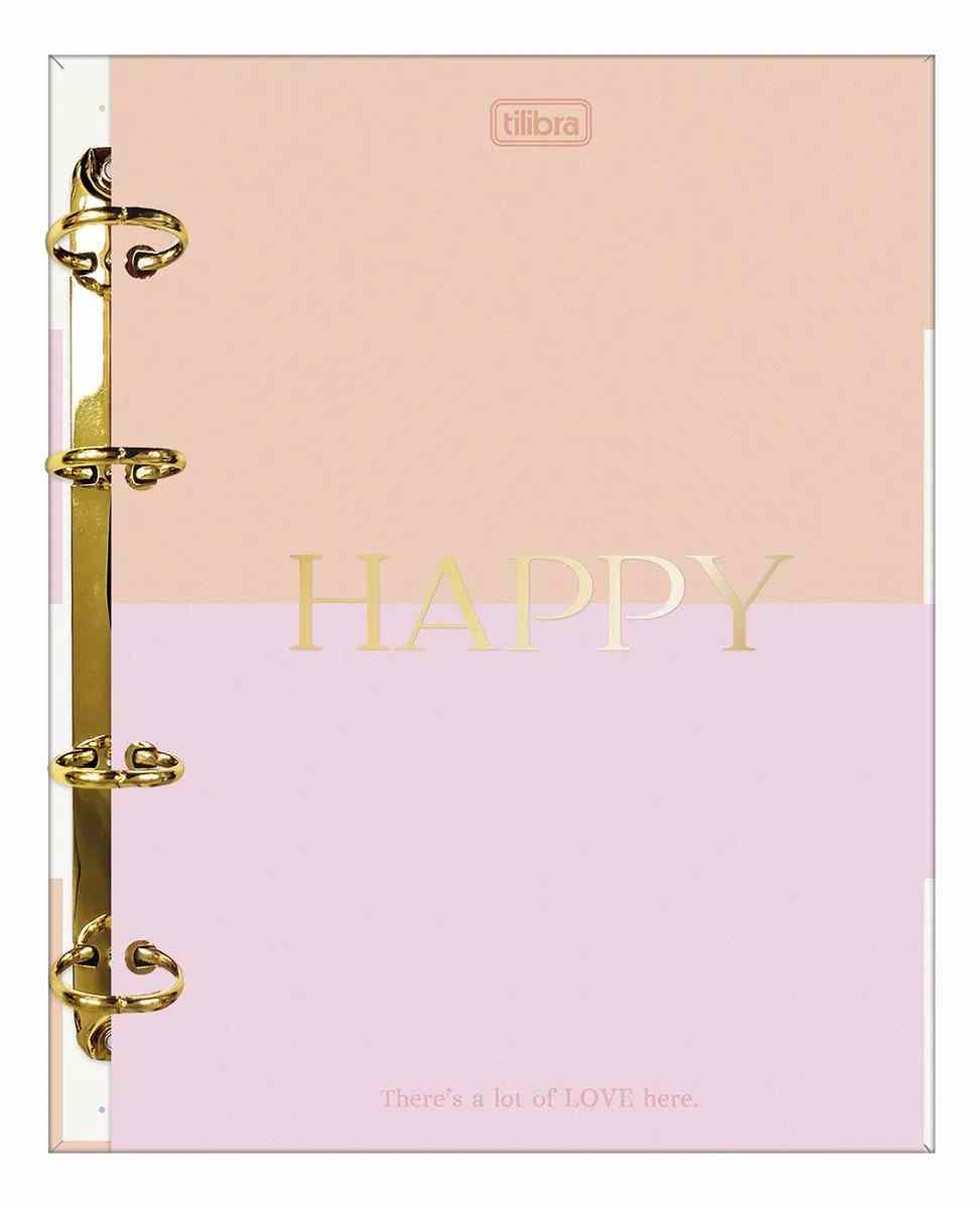 CADERNO ARGOLADO HAPPY COLEGIAL 80FLS.